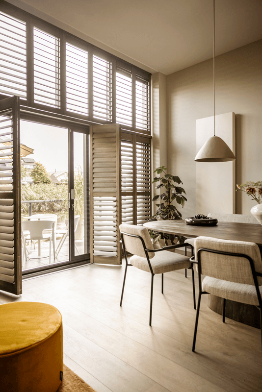Shutters jasno breda hout