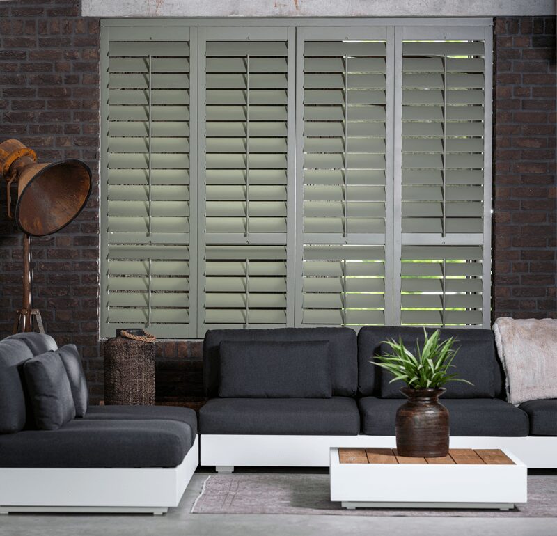 shutters groen woonkamer breda