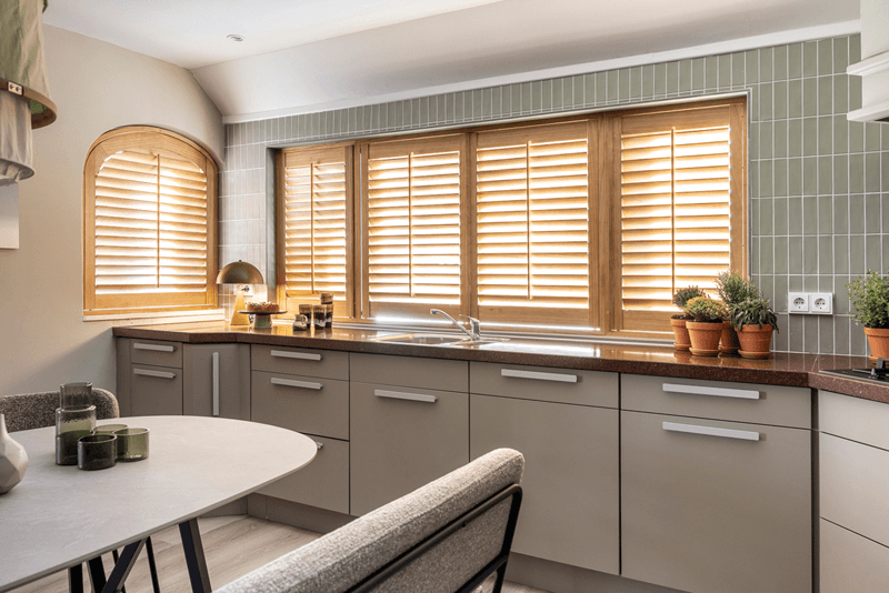 shutters keuken hout